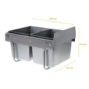 EXTRAIBLE KIT RECICLABE 2 CUBOS 15L